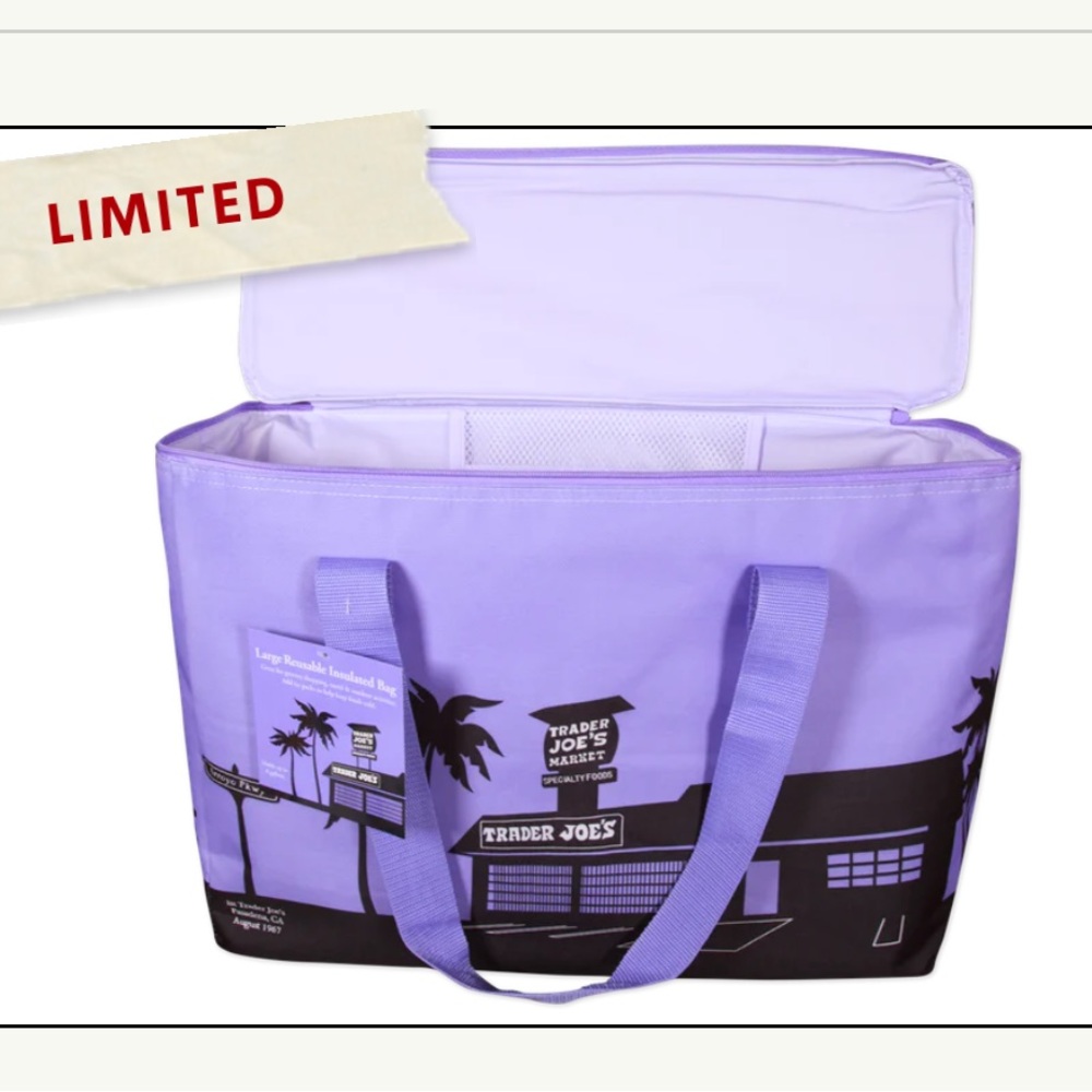 Lavender Reusable Insulated Bag - Trader Joe’s